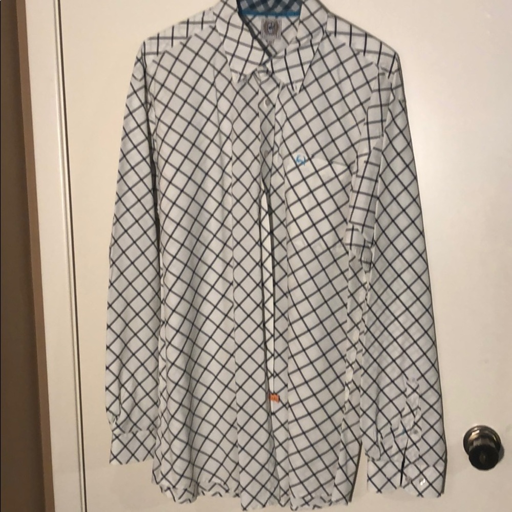 Black & White Checkered Cinch Long Sleeve